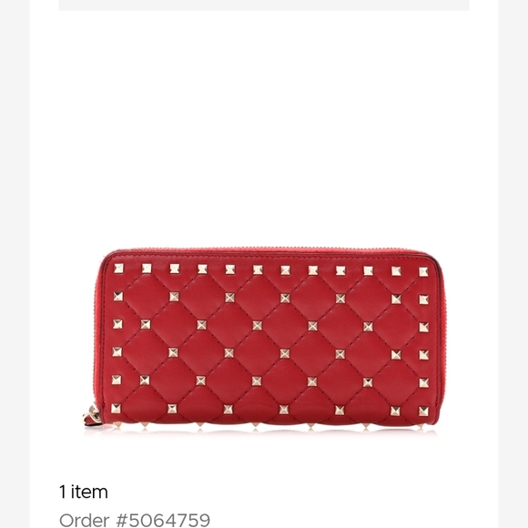 Valentino Garavani Red Wallet - Picture 12 of 13